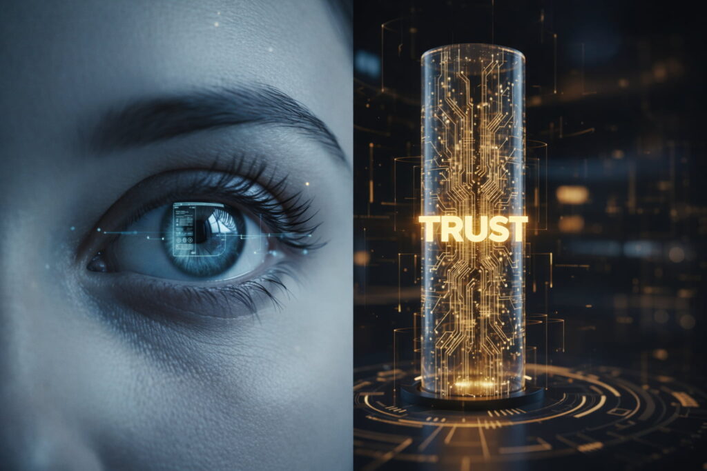 UX Branding Psychology diagram illustrating Daniel Kahneman System 1 and System 2 cognitive processing for customer trust.